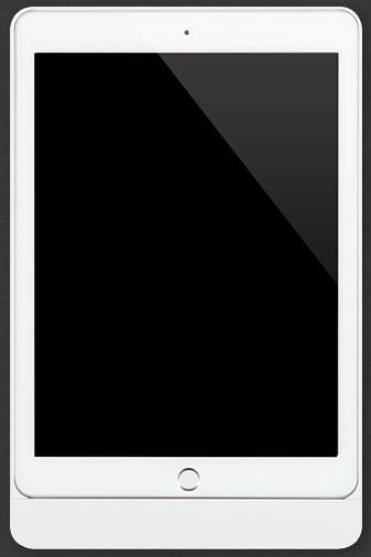 Set Basalte Eve frame + cover for iPad - satin white