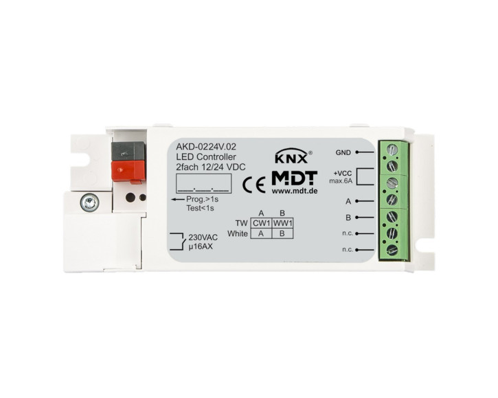 MDT AKD-0224V.02 KNX LED Controller für 2 weisse LED Stripes