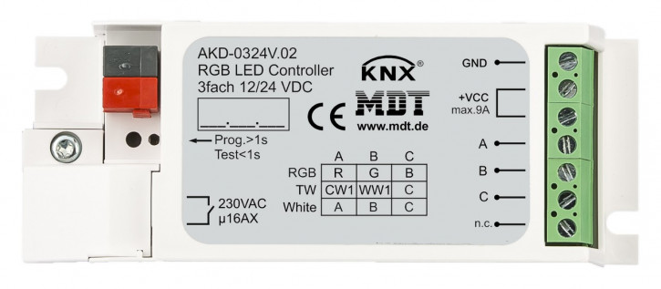 MDT AKD-0324V.02 RGB LED Controller für 12/24V LED Stripes
