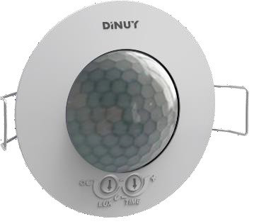 DINUY-DMK5X230 KNX RF S-Mode Funksender 230V UP-Präsenzmelder 360° (7m bei 2,5m Montagehöhe)