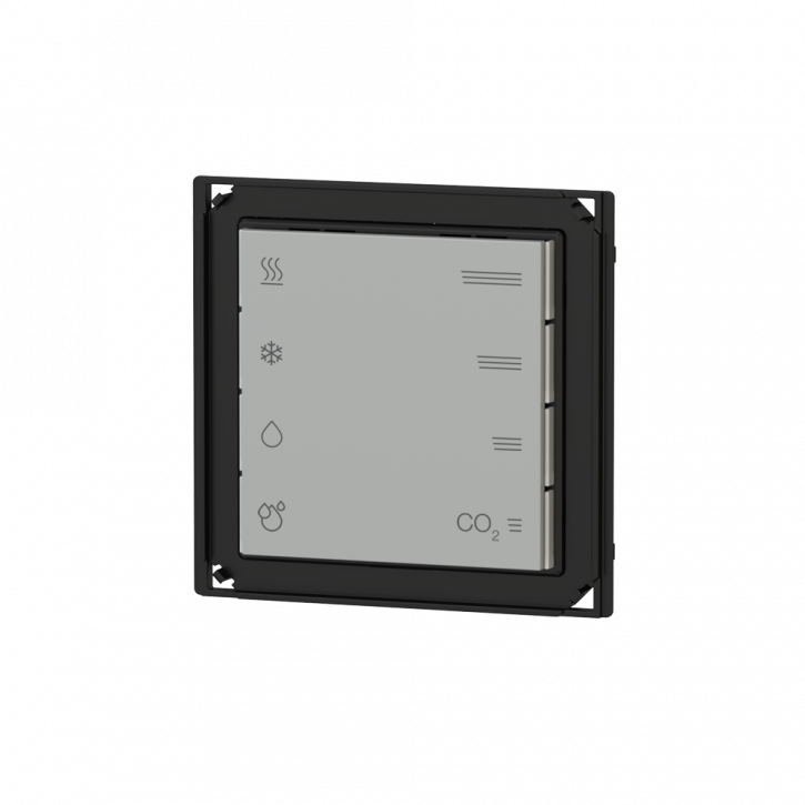 EKINEX EK-ET2-TP-NF KNX Multisensor mit Raumtemperaturregler, Sensor für Relative Luftfeuchte und CO2 inklusive Regler, 71-Serie, NF-Variante (rahmenlos)