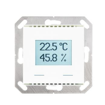 Elsner 70617 KNX TH-UP Touch  KNX-Innenraum-Kombisensor mit Temperatursensor und Luftfeuchtigkeitssensor. Mit Display/Touch-Tasten, Heizungsregler und Lüftungsregler, reinweiss RAL910