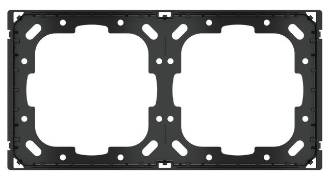EKINEX EK-A71 Adapter-Rahmen 2-fach (Form/Flank) - Mounting adapter for 1 double plate with Form-Flank frame (at least 1 no Ekinex device)