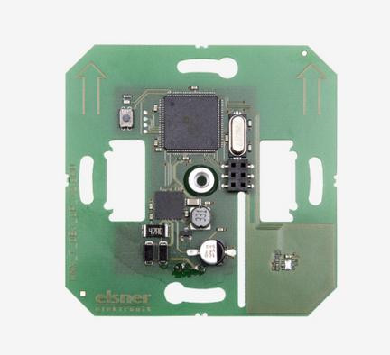 ELSNER 70179, KNX T-Objekt-UP, KNX-Innentemperatursensor mit Heizungsregler (Objektregler), für Blindabdeckungen der gängigen Schalterhersteller