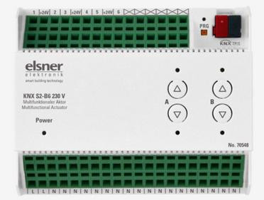 Elsner 70548 KNX S2-B6 230 V, 2 Multifunktions-Ausgänge, 6 Binäreingänge (Nachfolger für 70381, 70531)