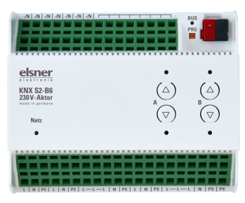 Elsner 70531 KNX S2-B6 230 V, 2 Multifunktions-Ausgänge, 6 Binäreingänge