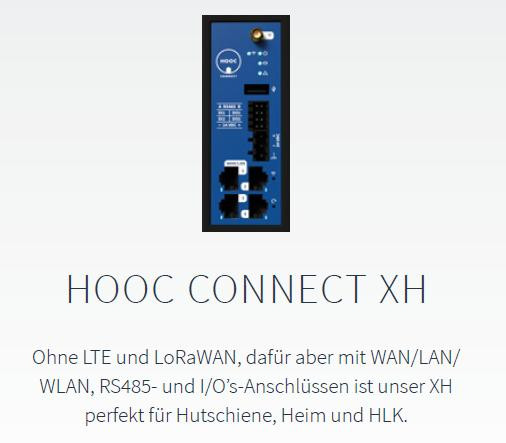 HOOC VPN-Gateway Connect-XH-S-Paket 522132, HOOC Fernzugriffslösung mit WAN/LAN/WLAN, RS485- und I/O’s-Anschlüssen