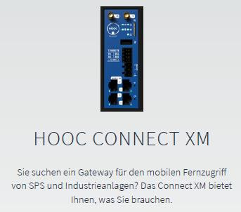 HOOC VPN-Gateway Connect-XM-S-PAKET 522136, HOOC Fernzugriffslösung für den mobilen Fernzugriff von SPS und Industrieanlagen
