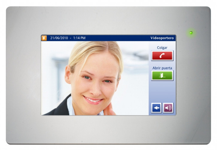 IDDERO HC3-KNX-CG – 7” Touchpanel mit integriertem Webserver und SIP Video Türkommunikation, Frontrahmen grau