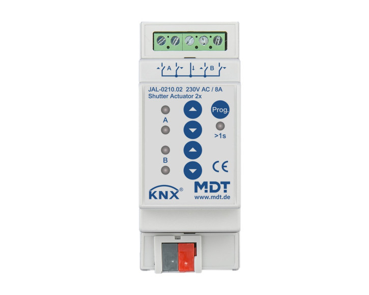 MDT JAL-0210.02 KNX Jalousieaktor 2-fach, 2TE, REG, 6A, 230VAC