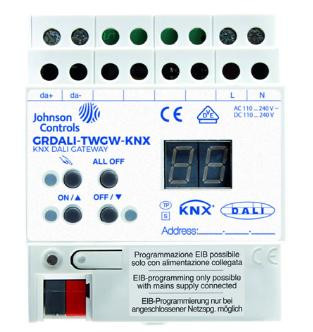 Johnson Controls - GRDALI-TWGW-KNX - KNX DALI Gateway