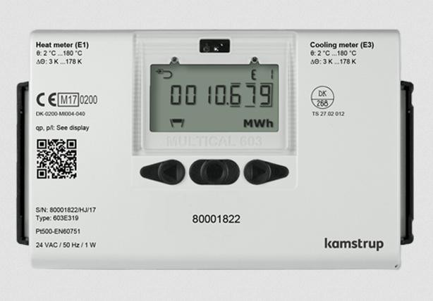 Lingg&Janke 84805-SEC KNX Wärmemengenzähler Kamstrup Multical 603 1,5 m³/h DN20 130mm G1 beliebig 15-130°C
