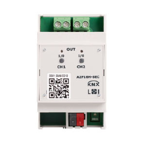 Lingg&Janke 79231SEC A2F16H-SEC KNX Secure Schaltaktor 2-fach, Handbedienung, 3 TE  Schaltleistung 16A 250 VAC, C-Last 200µF