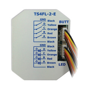 Lingg&Janke 79881SEC TS4FL-2-SEC KNX Secure Tasterschnittstelle, für 4 Einzeltasten mit LED's mit Einzelader-Anschl.