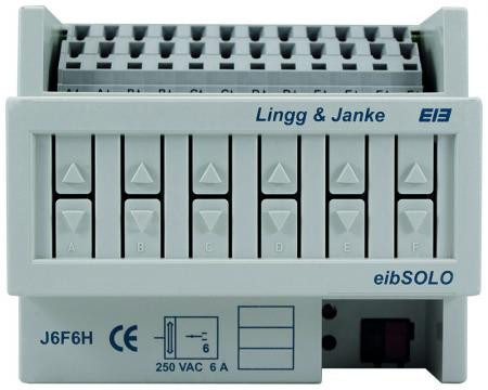 Lingg&Janke 89421 KNX Jalousie- / Rollladenaktor 6-fach, 2. Generation