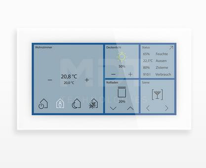 MDT BE-GTS06TW.01S KNX Glas Touch Smart 6 Zoll, Weiss