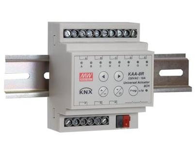 Meanwell KAA-8R-S KNX Schaltaktor 8-Kanal 16A KNX Secure