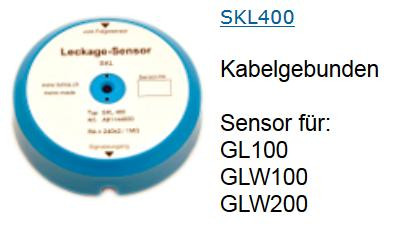 TELMA SKL400 Wasserdetektor Sensor für die Wassermelder GL und GLW