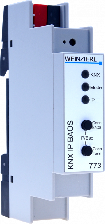 Weinzierl 5262 KNX IP BAOS 773, KNX IP Interface and Object Server / 250 Datenpunkte - 1TE (18mm)