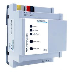 Weinzierl 5335 KNX PowerSupply 365 - KNX Spannungsversorgung 230V, 640mA mit Statusanzeigen über LEDs - 4TE (72mm)