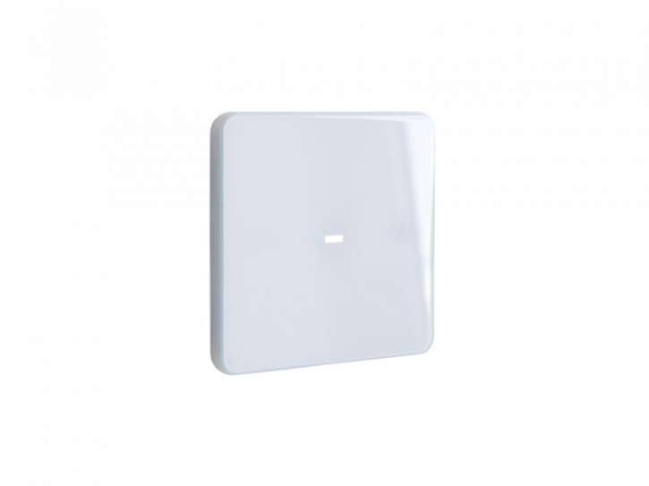 Elsner 71113 KNX eTR M1, Glastaster, Touchtaster, 1fach, mit Status-LED, mit Temperatursensor, rahmenlos, Signalweiß RAL 9003 – Version mit Verriegelungs-Schraube