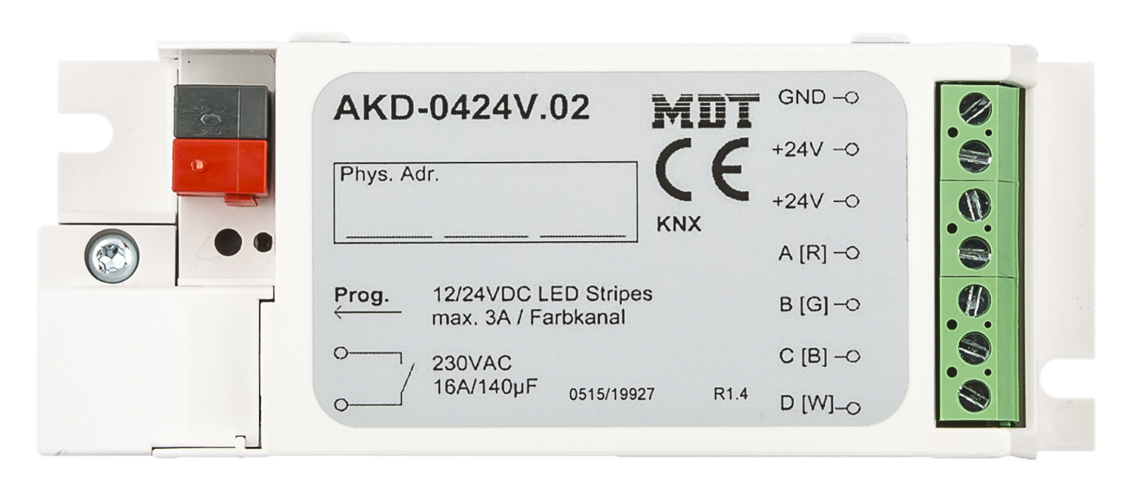 RGBW MDT AKD-0424V.02 KNX LED Controller 4-Kanal 