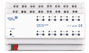 Johnson-Controls - GRBO-16CH-KNX - KNX Universalaktor 16-fach, 16A, + SD-Karte für die Speicherung der Geräte-Programmierung